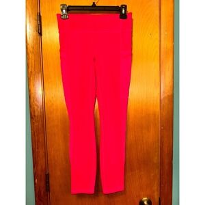 Fabletics Hot Pink Motion 365 Athletic Leggings Size Small Pockets & Mesh Panels